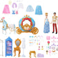 Disney Princess Cinderella Set with 2 Fashion Dolls, Horse & Carriage, Furniture, 4 Animal Friends & 45 Accessories, Ultimate Movie Gift Set For Kids Ages 3+