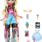 Monster High Lagoona Blue Doll In Mesh Tee And Cargo Pants, Includes Pet Fish Neptuna And Accessories Like A Backpack, Snack And Notebook