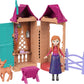 Disney Frozen Anna or Elsa Playset with 5 Surprises Including Small Doll, Tower & 3-4 Arendelle Village Accessories (Characters May Vary)