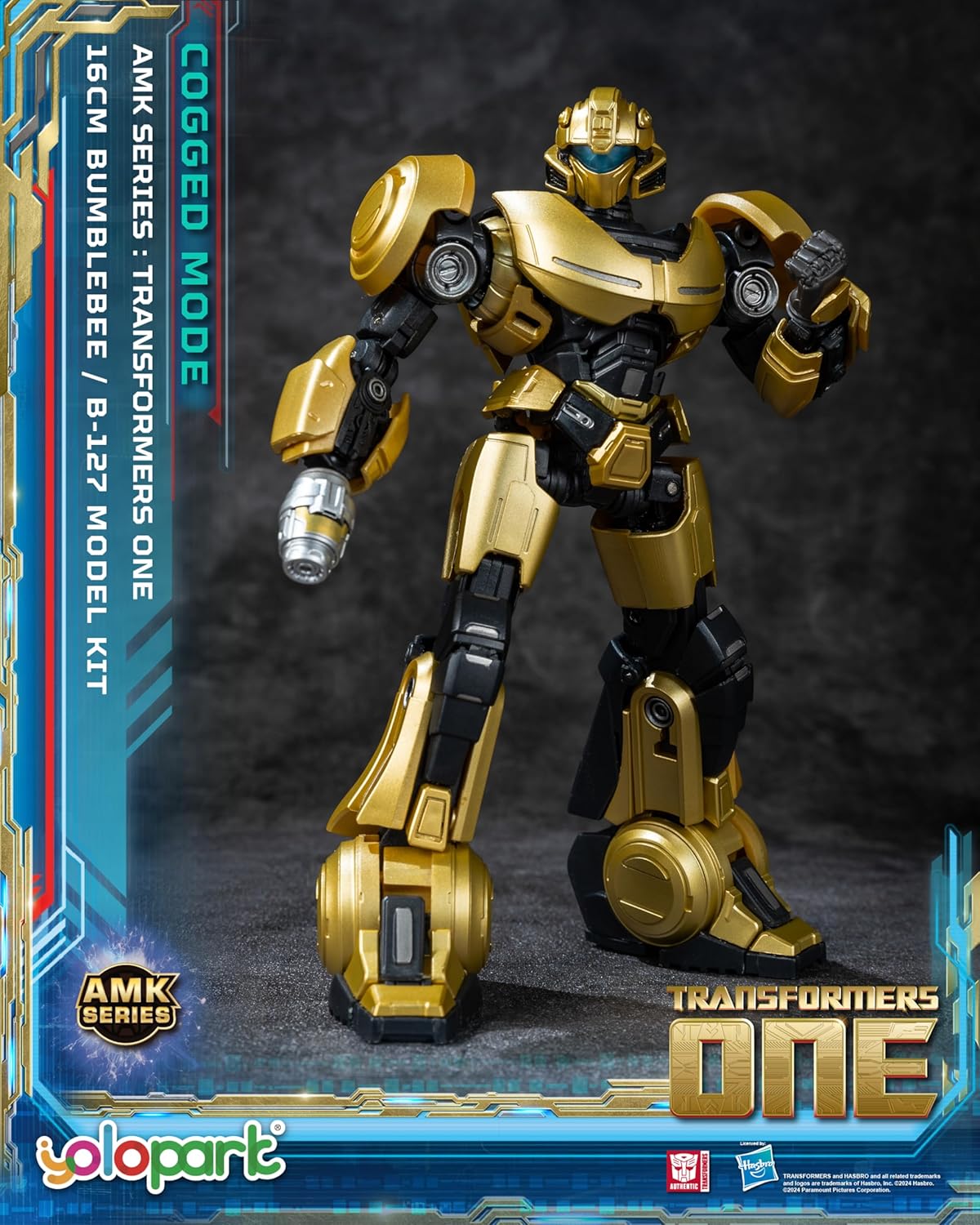 Transformers ONE Bumblebee Cogged Bot Mode Action Figure Kit For Kids and Collectors