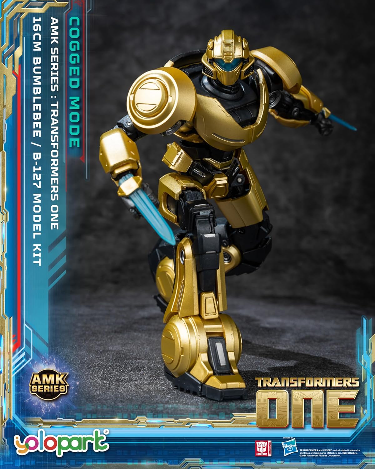 Transformers ONE Bumblebee Cogged Bot Mode Action Figure Kit For Kids and Collectors
