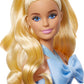 Barbie Fashionistas Doll #237 in Blue Bow Halter Dress, Blonde Ponytail With Bow Accessory for Kids Ages 3+