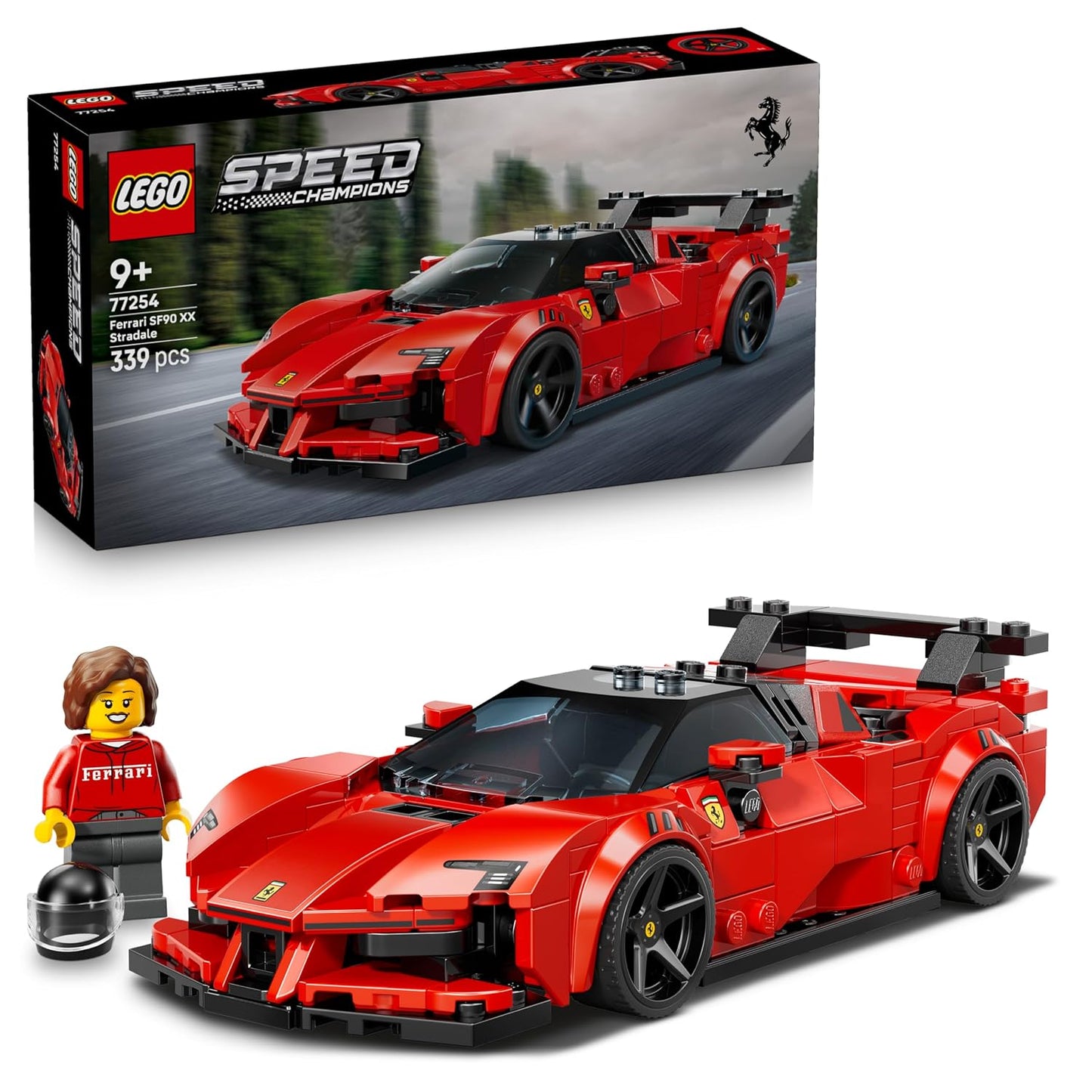 LEGO Speed Champions Ferrari SF90 XX Stradale Sports Car Building Kit For Ages 9 Years & Up