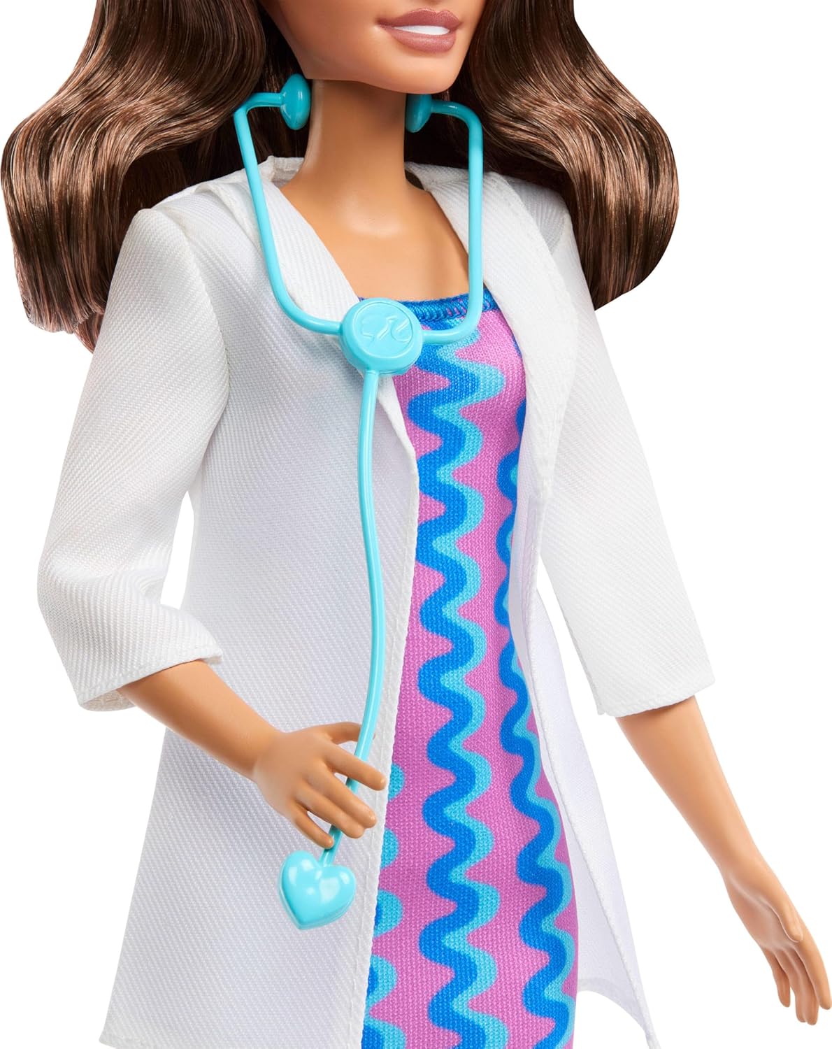 Barbie Careers Doctor Doll & Accessory, Fashion Doll Wearing Removable Look With Stethoscope for Kids Ages 3 Years & Up