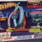 Hot Wheels Neon Speeders Track Set, Laser Stunt Slamway with 1 Hot Wheels Car, Tri-Colored Track, Connects to Other Sets, Easy Storage for Kids Ages 5+