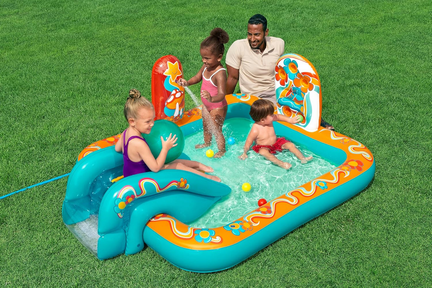 Bestway Retro Groove Inflatable Playcenter with Swimming Pool
