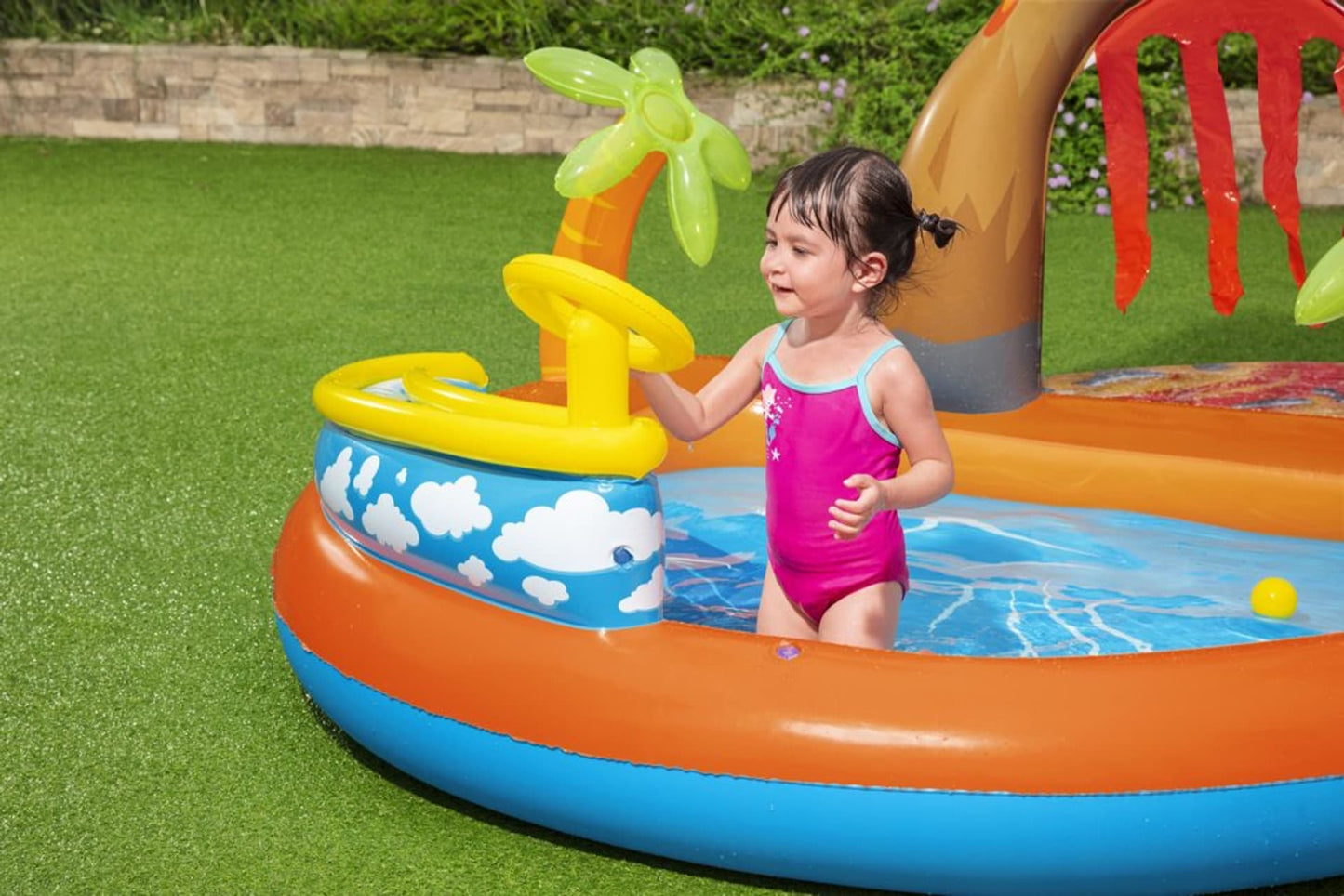 Bestway INFLATABLE POOL/ PLAYGROUND WITH SLIDE VOLCANO