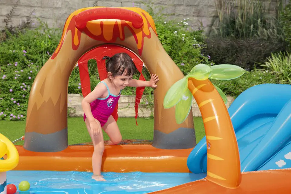 Bestway INFLATABLE POOL/ PLAYGROUND WITH SLIDE VOLCANO