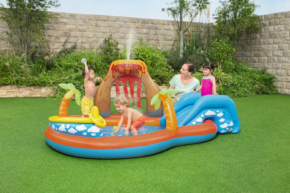 Bestway INFLATABLE POOL/ PLAYGROUND WITH SLIDE VOLCANO