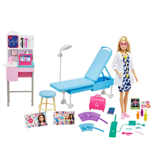 Barbie Medical Doctor Doll with Doctor Accessories & Playset for Kids Ages 3+