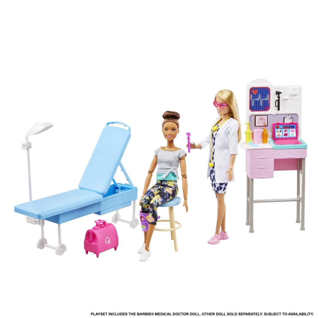 Barbie Medical Doctor Doll with Doctor Accessories & Playset for Kids Ages 3+