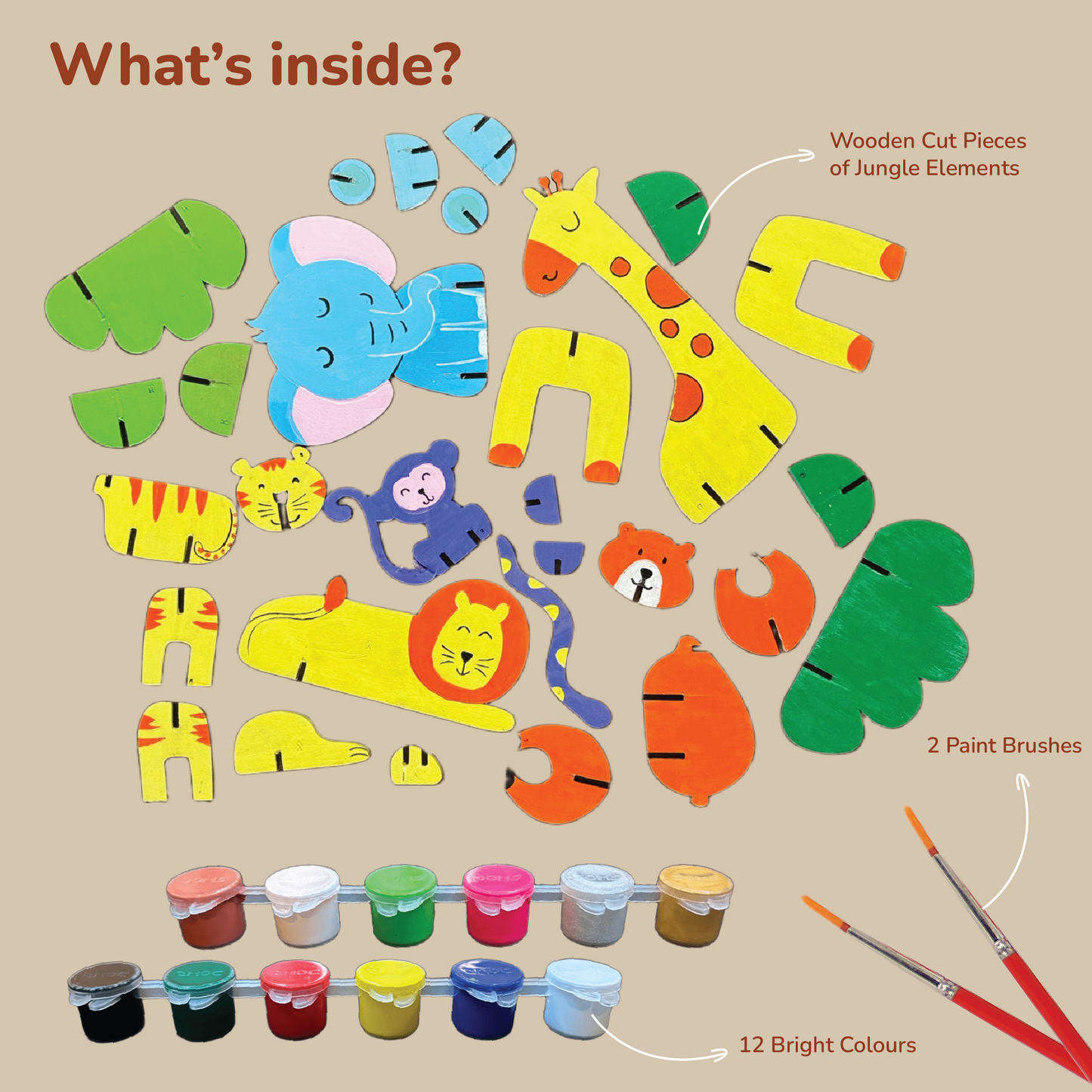 DIY 3D Animal Art & Craft Kit for Kids