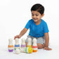 Multicolor Mini Bowling Pins Set || 6 Pins, 1 Ball  (2 Years+)