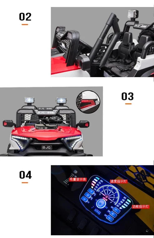 BJQ-008 KIDS JUMBO JEEP High-end Children's off- road electric car and jeep up to 9 years kids