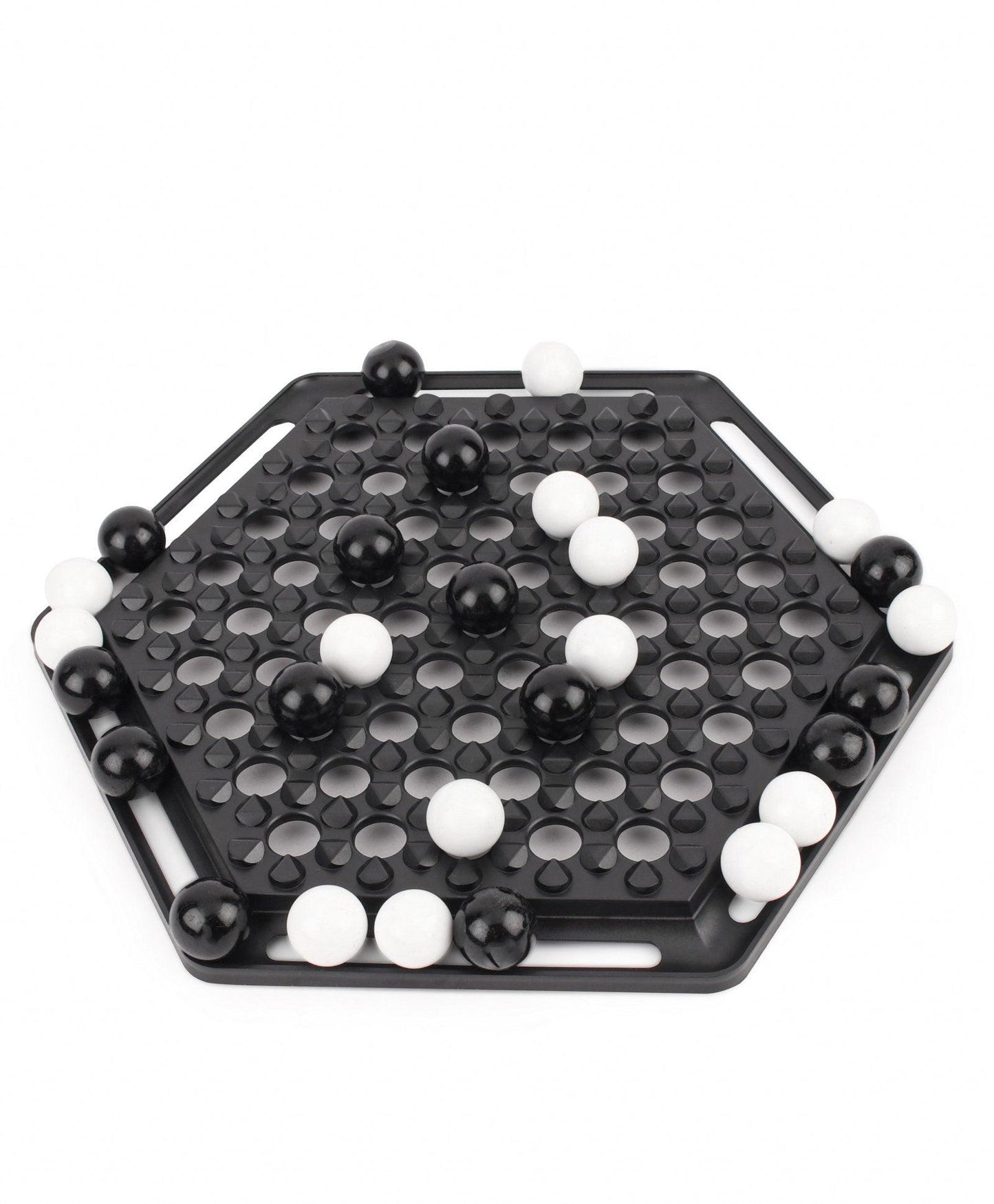 Funskool Abalone Strategical Hexagonal Board Game - Black And White