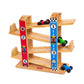 Funskool Giggles Ramp Racer - Wooden Racing Toy with 3 Mini Cars for Ages 2+