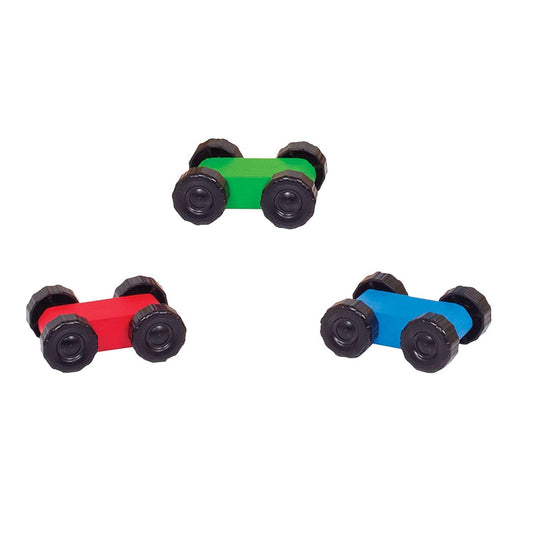 Funskool Giggles Ramp Racer - Wooden Racing Toy with 3 Mini Cars for Ages 2+