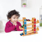 Funskool Giggles Ramp Racer - Wooden Racing Toy with 3 Mini Cars for Ages 2+