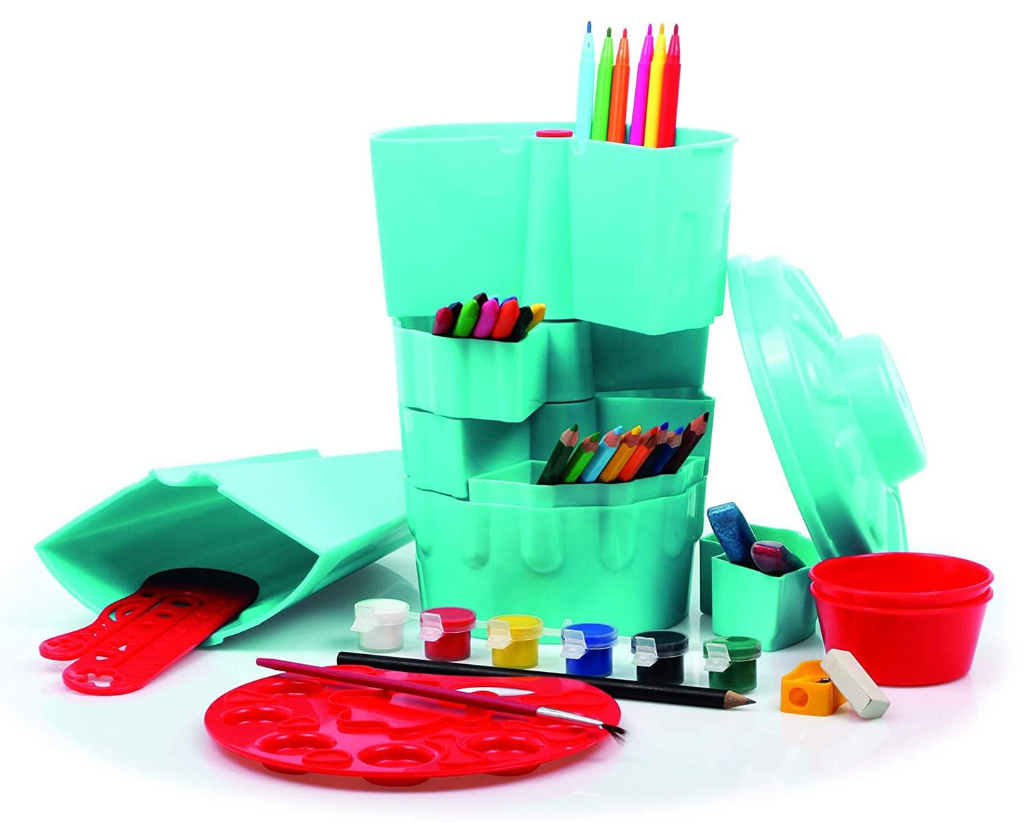 Funskool Handycrafts Art Studio Bin - Art Supply Organiser for Ages 5+