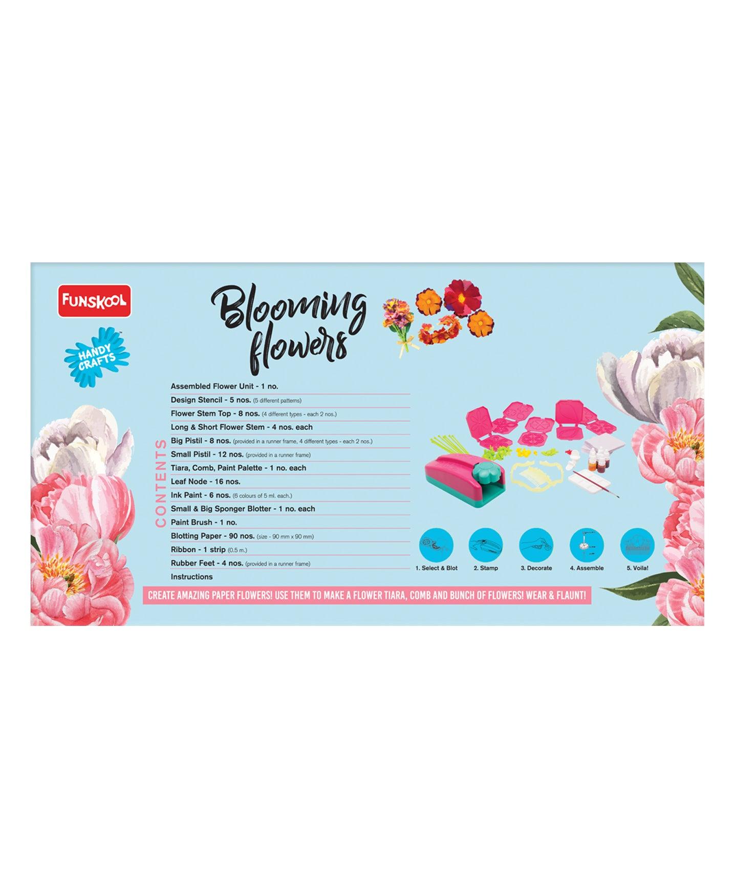 Funskool Handycrafts Blooming Flowers - Paper Flower Making kit for Ages 8+
