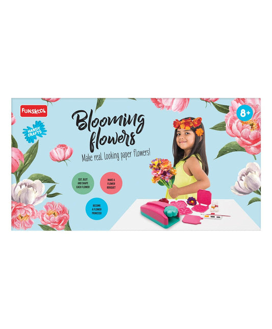 Funskool Handycrafts Blooming Flowers - Paper Flower Making kit for Ages 8+