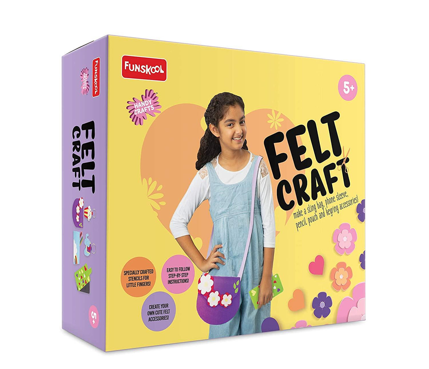 Funskool Handycrafts Felt Craft - DIY Art & Craft Kits for Ages 5+