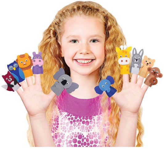 Funskool Handycrafts Finger Puppets - Puppet Maker Art & Craft Kit for Ages 5+