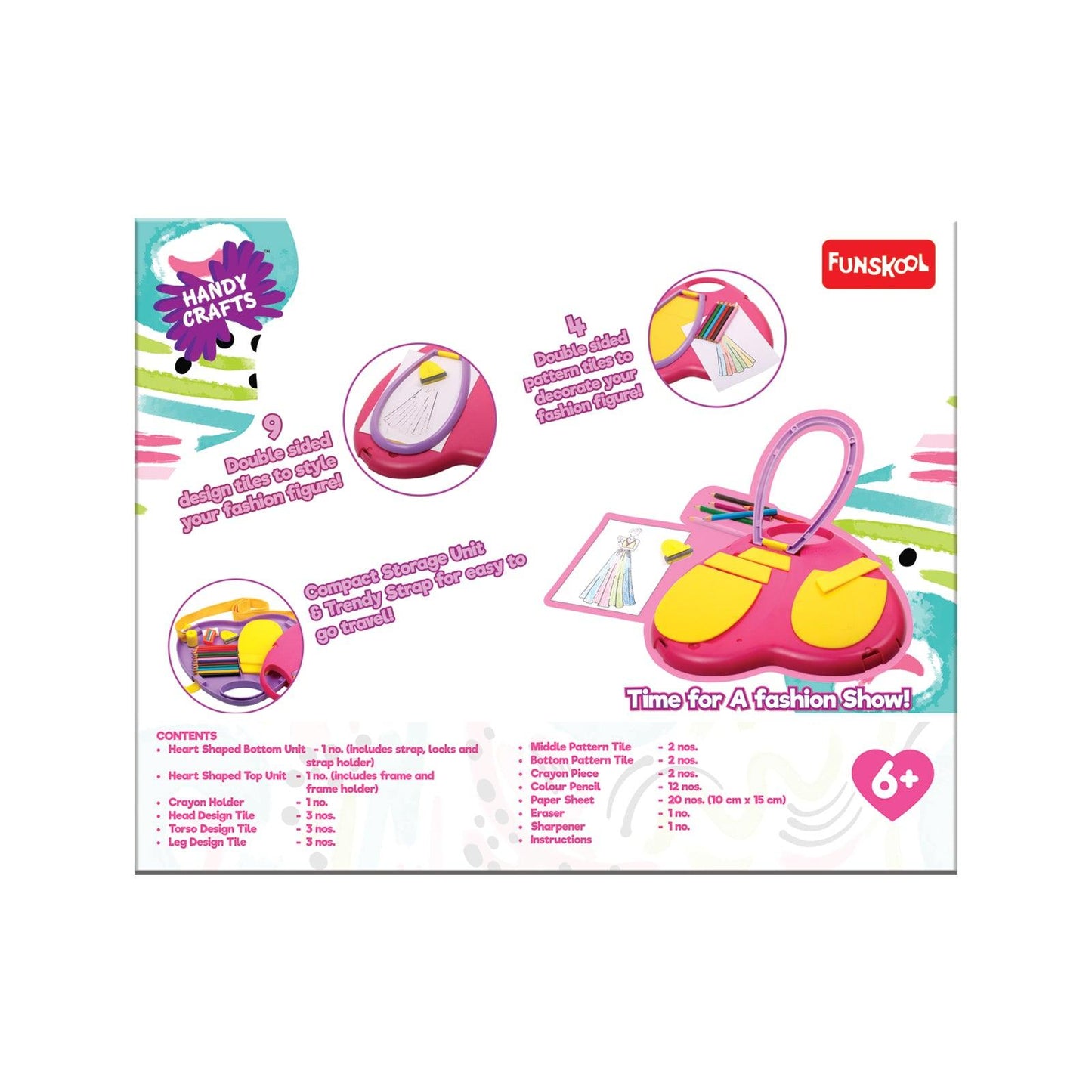 Funskool Handycrafts Heart of Fashion - Fashion Designing Kit for Ages 6+