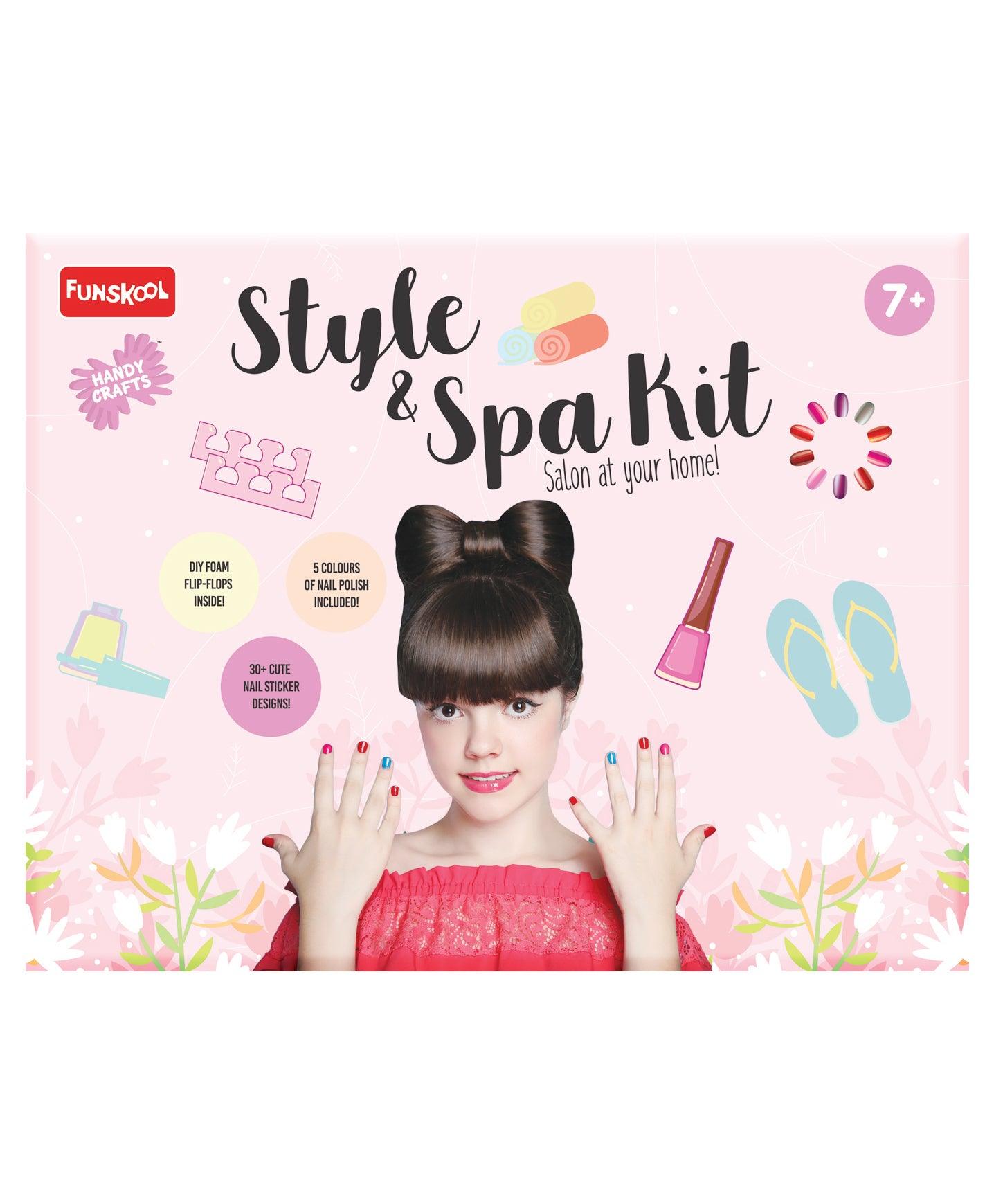 Funskool Handycrafts Style and Spa Kit - Pamper Your Nails Activity Kit for Ages 7+