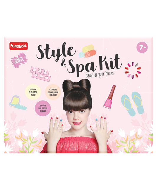 Funskool Handycrafts Style and Spa Kit - Pamper Your Nails Activity Kit for Ages 7+