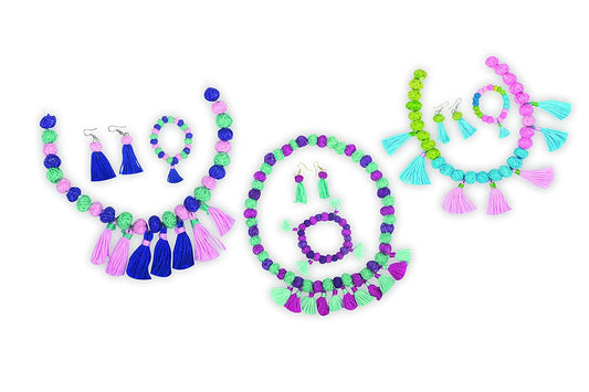Funskool Handycrafts Tassel Jewellery - Jewellery Making Kits for Ages 7+