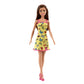 Barbie With Colorful Butterfly And Barbie Logo Print Dress & Strappy Heels - Yellow