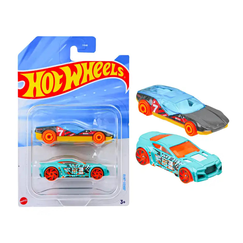 Hot Wheels Set of 2 Vehicles Toy in 1:64 Scale for Kids & Collectors Styles & Design May Vary