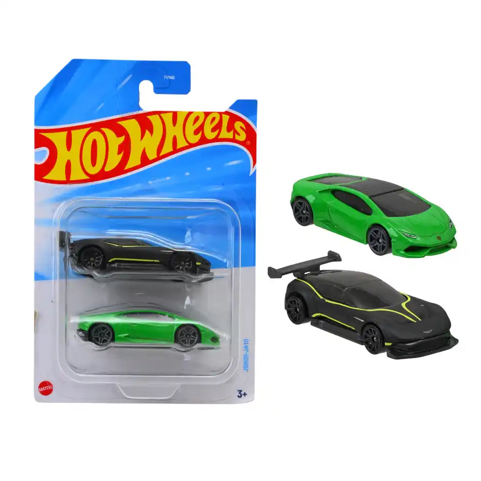 Hot Wheels Set of 2 Vehicles Toy in 1:64 Scale for Kids & Collectors Styles & Design May Vary