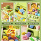 STACTCUTE 32PCS Dinosaur Claw Machine for Kids (Small) | Mini Vending Machine with Music & Adjustable Volume, Electronic Arcade Game Prize Dispenser for Birthday Toys Gifts Age 3+