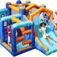 Multi-Activity Inflatable Bouncy Castle with Slide, Ball Pit, Basketball Hoop & Climbing Area – Kids Indoor Outdoor Fun Playset