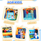 Multi-Activity Inflatable Bouncy Castle with Slide, Ball Pit, Basketball Hoop & Climbing Area – Kids Indoor Outdoor Fun Playset