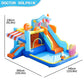 Candy House Inflatable Water Park for Kids with Slide, Pool & Water Cannon