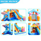 Candy House Inflatable Water Park for Kids with Slide, Pool & Water Cannon