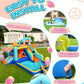 Candy House Inflatable Water Park for Kids with Slide, Pool & Water Cannon