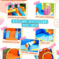 Candy House Inflatable Water Park for Kids with Slide, Pool & Water Cannon