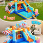 Candy House Inflatable Water Park for Kids with Slide, Pool & Water Cannon