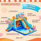 Candy House Inflatable Water Park for Kids with Slide, Pool & Water Cannon