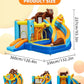 Doctor Dolphin Inflatable Bounce House for Kids – Double Slide & Jumping Bouncer with Electric Blower Included | Indoor & Outdoor Use | Ages 2–12