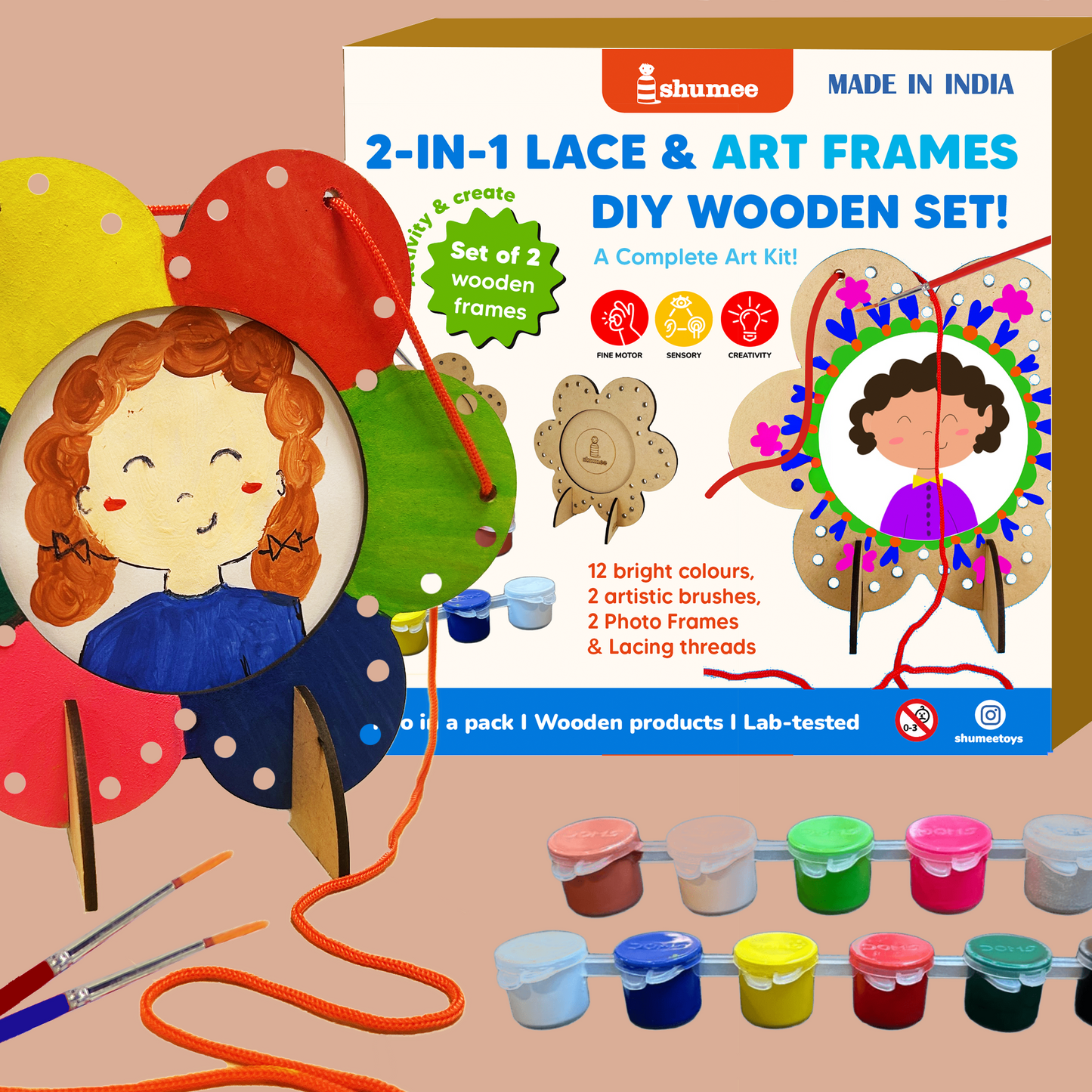 DIY Photo Frame Art & Craft Kit for Kids ( 5+ years)