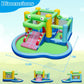 Inflatable Bounce House with Slide and Splash Pooland and 680W Blower