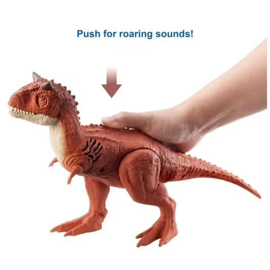 Jurassic World Rebirth Sound Surge Carnotaurus Dinosaur Figures With Authentic Design And Roar Sounds for Kids Ages 4 Years & Up