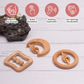 Neem Wood Rattles Set of 3