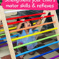 Sturdy Wooden Foldable Rainbow Pikler Triangle For Babies & Toddlers (6+ Months) - Montessori Toy
