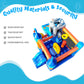 Kids Bouncy Castle House 16x11.7x10ft PVC Inflatable Bounce House With 2 Slides Tunnels Climbing, Basketball Hoops Ball Pit, Jum
